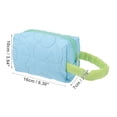 thumbnail image 2 of Bolsa de cosméticos floral duradera para mujeres Unique Bargains para vacaciones, camping y actividades al aire libre, poliéster azul, 2 of 3