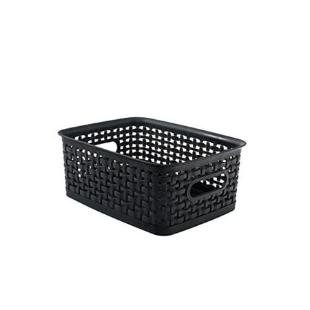 ADVANTUS Small Plastic Weave Bins, 10