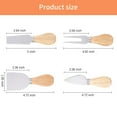 thumbnail image 7 of Cheese Knives- Knife/Fork/Slicer/Butter Knife - Stainless Steel With Rubber Wood Handle for Charcuterie Board, Cheese Spreader Knives for Butter Meat Charcuterie, 1Pc, Easy to Use(Silver3,4.7x1.8"), 7 of 7