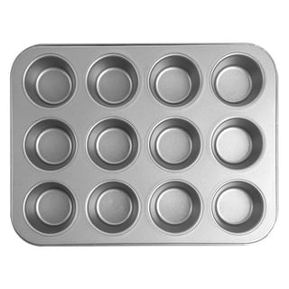 Cyimi Mini Muffin Pan 12 Cup with Removable Bottom,Nonstick Cupcake Pans  for Baking,Mini Muffin Cheesecake Tin for Oven, 12 Cavity Premium Carbon
