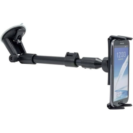 Plus Phone Cradle - Windshield Car Mount, Premium Windshield Phone Holder Lock Mount for HTC U11/U12, U11/U12 Plus w/AntiVibration Swivel Cradle and Adjustable Arm Extension