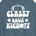 thumbnail image 3 of Instant Message - Classy Until Kickoff - Women's Racerback Tank Top, 3 of 6