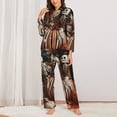 thumbnail image 2 of Sikiie Whimsical Halloween Skeletons Pajamas for Women Set, Womens Pajama Sets, Lounge Sets for Women, 2pjs for Women-X-Large, 2 of 7