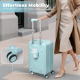 thumbnail image 3 of Gynky Luggage Sets 3 Piece with Duffel Bag 20 in Carry on Luggage Set Hardshell ABS Suitcase with 360° Spinner Wheels for Women Men, Green, 3 of 7