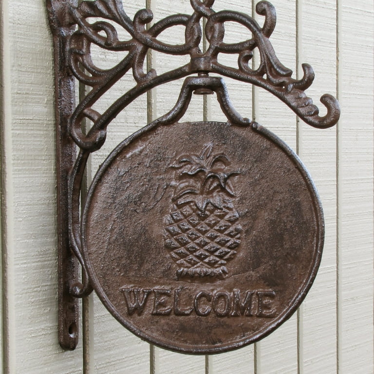 Rustic Pineapple Welcome Spinning Sign Rustic Pineapple Welcome Spinning Sign