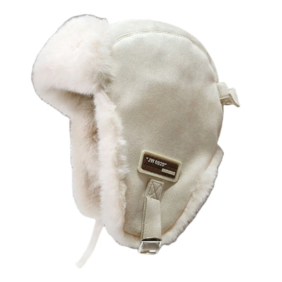 Yiran White Women Winter Trapper Hat Warm Ear Flap Cold Weather Cap