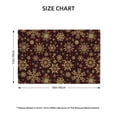 thumbnail image 2 of Placemats Set of 4 / 6, Golden Snowflakes Placemats for Dining Table Indoor/Outdoors Heat Resistant Washable Placemats 18" x 12", 2 of 8
