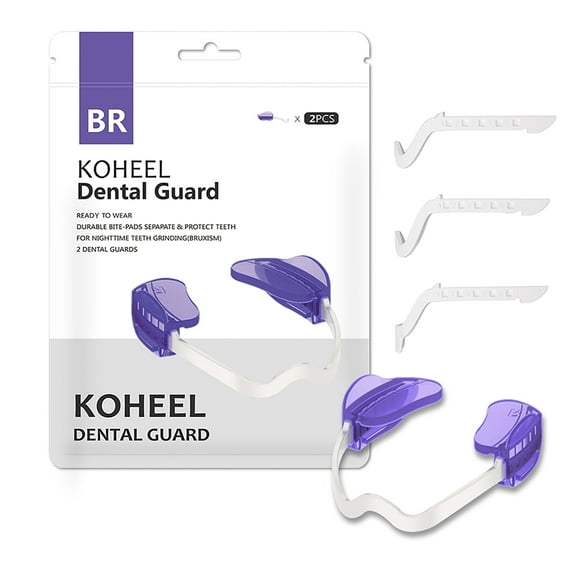 KOHEEL Adjustable Dental Guard for Teeth Grinding and Clenching, No Boiling Night Guard, Stop Bruxism Mouth Guard BR PRO 2 Count