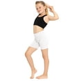 thumbnail image 2 of Stretch Is Comfort Premium Stretch Youth Girls Oh so Soft Biker Shorts| Child Size 4 -16, 2 of 6