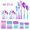 60pcs, variant on 60 30-Piece Rainbow Stainless Steel Portable Cutlery Set, Mirror Polished Dishwasher Safe Flatware, 12 6 Knives Forks Spoons for Camping, Travel, Picnic, Party  Outdoor Use
