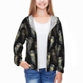 thumbnail image 3 of Cauagu Jellyfish Print Sun Protection Jacket for Teen,Full-Zipper Long Sleeve Sun Shirts with Pockets UV Hoodie Shirts Outdoor Athletic Jacket-Small, 3 of 7