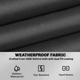 thumbnail image 4 of Outsunny Housse Ronde pour Mobilier de Patio Extérieur pour Protection contre les Intempéries, Noir, 4 of 10