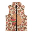 thumbnail image 4 of Pzuqiu Capybara Kid Outerwear Vest 11-12 Lightweight Soft Fleece Zipper Winter Sleeveless Jacket with Pockets Comfortable Practical Fall Outfits Fashion Clothing for Daily Life, 4 of 7
