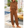 thumbnail image 5 of PRETTYGARDEN Womens Two Piece Outfits Sweater Sets Knit Pullover Tops And High Waisted Pants Matching Tracksuit Sweatsuit Set, 5 of 7