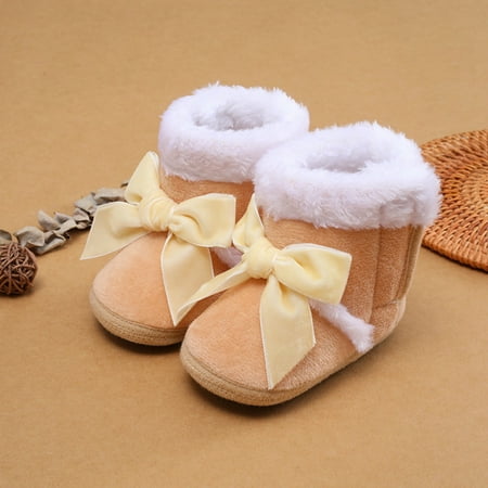 

Infant Baby Girls Winter Warm Shoes Kids Anti-Skid Snow Boots 0-18M