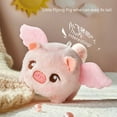 thumbnail image 2 of Chat Rouge en Filet à Queue Remuante Petit Cochon Volant Corde à Tirer panda Jouet en Peluche Pendentif Poupée Chiot kapibala DMH, 2 of 7