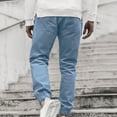 thumbnail image 6 of UTTOASFAY Mens Pants Men's Long Casual Sport Pants Fit Trousers Running Joggers Sweatpants Light blue 10(XL), 6 of 6