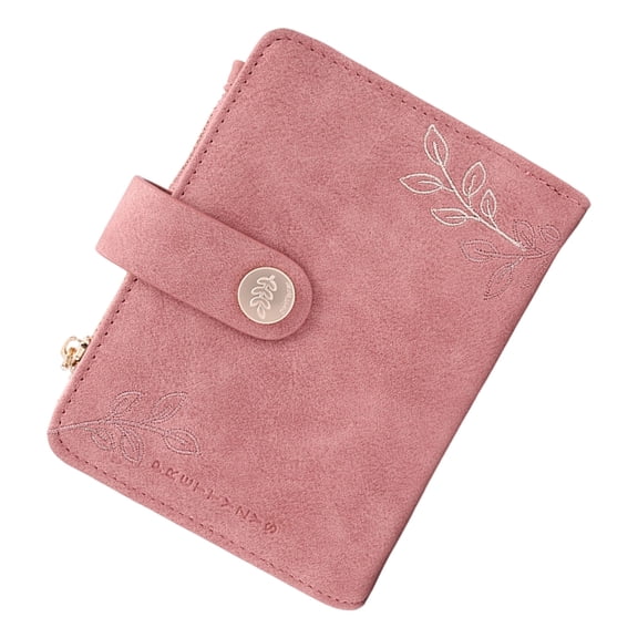 Refillable Budget Planner 5 Rings PU Leather Binder Notebook with 5 Card Slots Zippered Coin Pocket Pen Slot For Women