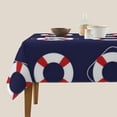 thumbnail image 5 of Square Table Cloth, Nautical Tablecloth Washable Dinng Table Covers Decorative for Kitchen & Table Linens 52" x 52", 5 of 8