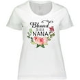 thumbnail image 3 of Inktastic Blessed to Be a Nana with Flowers Women's Plus Size T-Shirt, 3 of 5