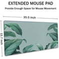 thumbnail image 4 of XX-Large Foliage Tropical Leaves Mouse Pad 35.5x15.7in Non-Slip Water-Resistant Base Ideal for Work & Game, 4 of 6