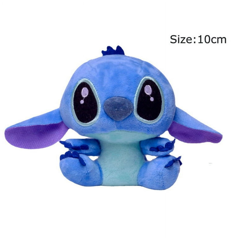 2pcs Blue and Pink Cartoon Stitch Plush Toys, Ultra-Soft Stuffed Animals Gifts for Boys, Girls, Adults (3.9inch)