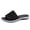 Black, variant on Clearence Women's Wide Width Beach Slippers Thick Sole Fly Weave Lightweight Non-Slip Casual Shoes for Outdoor Walking & Summer Comfort