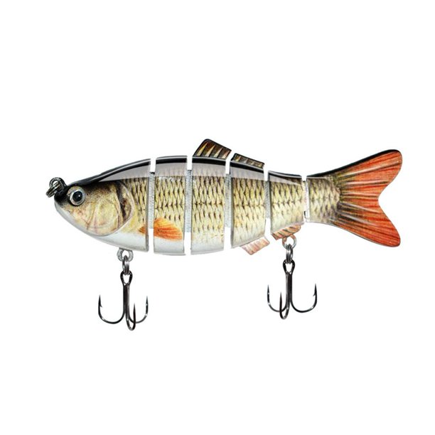 10cm 17g Topwater Señuelos de pesca Artificial Fake 6 Segments Hard Bait (379) Ehuebsd Para estrenar
