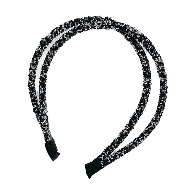 Accesorios para el cabello, diadema sencilla de ala fina, herramientas de estilismo a la moda, accesorio a juego para ropa, de diadema de Ropa, zapatos y accesorios Miscelánea color gris negro Qarigey AP010736-03