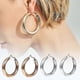 thumbnail image 3 of Unique Classic Dangle Circle Shape Stud Golden Color Unisex, 3 of 5