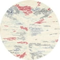 thumbnail image 1 of Ahgly Company Indoor Round Contemporary Blanched Almond Beige Solid Area Rugs, 3' Round, 1 of 6