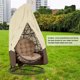 thumbnail image 1 of FlkwoH - Funda impermeable para silla colgante de mimbre de ratán para jardín, funda protectora para silla de huevo, funda de PVC de poliéster Oxford 210D, 1 of 5