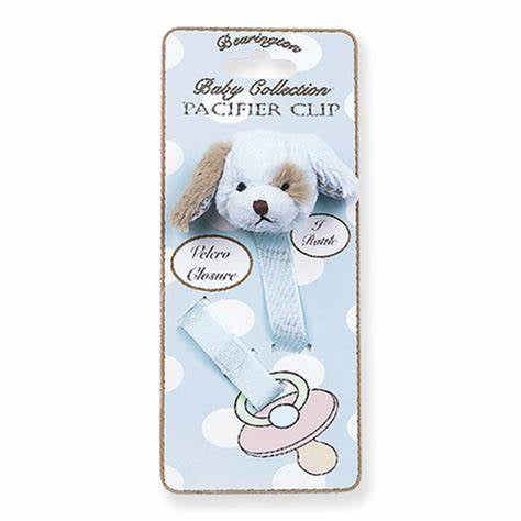 Bearington Collection Blue Puppy Pacifier