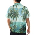 thumbnail image 3 of HANMUN Men's Summer Short Sleeve Button Down Shirts Wrinkle Free Casual 领子 Shirt，Size S-36XL made in USA, 3 of 4