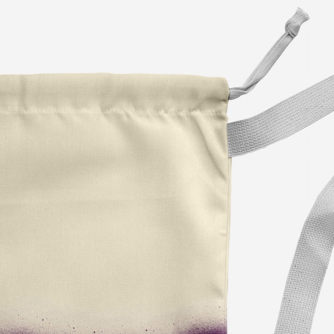 Simply Daisy Dip -Dye 18 x 29 in Dark Purple Laundry Bag