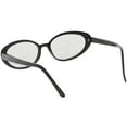 thumbnail image 4 of True Vintage Cat Eye Color Tinted Lens Oval Sunglasses 51mm (Black / Clear Tinted), 4 of 4