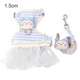 thumbnail image 1 of Reheyre Plaid Pattern Anti-Escape Pet Harness - Breathable Lace Chest Strap and Traction Leash Kit for Outdoor Use, 1 of 8