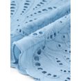 thumbnail image 4 of INSPIRE CHIC Lace Dress for Women's Eyelet Floral Sleeveless Summer Casual A Line Mini Dresses XS Blue, 4 of 5