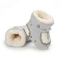 thumbnail image 3 of 0-18M Baby Boys Girls Winter Warm Boots Newborns Non-Slip Cartoon Printed Crib Shoes, 3 of 8
