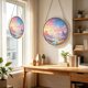 thumbnail image 5 of Round Acrylic Puzzle Suncatcher - Stained Glass Style Window Hanging Dreamy For Home Decor, 5 of 6