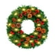 thumbnail image 2 of 11.8inch Christmas Wreath Decoration Simulation Flower Wreath Showcase Door Hanging Christmas Scene Decoration Props, 2 of 6