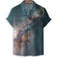 thumbnail image 3 of Camisa con estampado 3D de células biológicas coloridas para hombre, camisas hawaianas de verano, blusas holgadas de manga corta para calle, blusa con botones y solapa para calle, 3 of 5