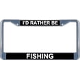 thumbnail image 2 of I'd Rather Be Fishing License Frame.  Free Screw Caps Included, 2 of 2