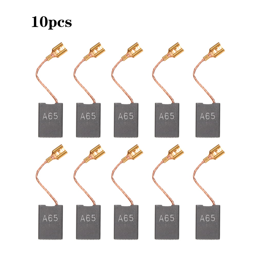 10 PCs Mini Carbon Motor Brushes Replacement Spare Parts with 25mm Spring 
