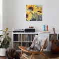 thumbnail image 4 of Art.com Sunflowers in Watercolor II Art Print, 30" x 30", 4 of 4