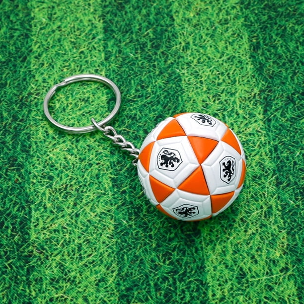 Llavero con colgante de bolsa esférica con diseño de la Copa del Mundo de fútbol de Qatar