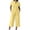 Yellow, variant on Sheghy Sets for Women Cotton Women Drawstring Waist Blouse & 3/4 Length Wide Leg Pants 2 Piece Linen Blend Set