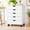 White/5 Drawers, variant on 7 Drawer Mobile Storage Cabinet with Wheels, Wooden Office Filing Cabinet Dresser Chest, Rolling Storage Organizer Cart for Home, Office, Bedroom
