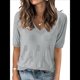 thumbnail image 1 of Suéter de Corta para Mujer, -Verano 2025, Moda, Elegante, Informal, Blusa de Punto Versátil Gris S, 1 of 8