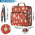 thumbnail image 2 of FORMRS Zipper Binder with Shoulder Strap 1.5-inch Ring 500 Sheet Capacity File Bag, Christmas Ornaments Pattern, 2 of 5